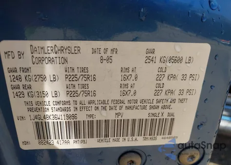 2006 Jeep Liberty Sport from USA, damaged, VIN 1J4GL48K36W119096